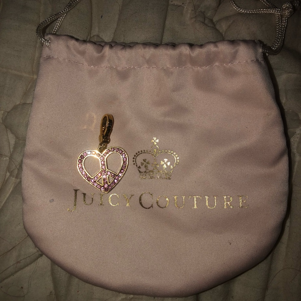 Juicy Couture Heart Peace Sign Charm